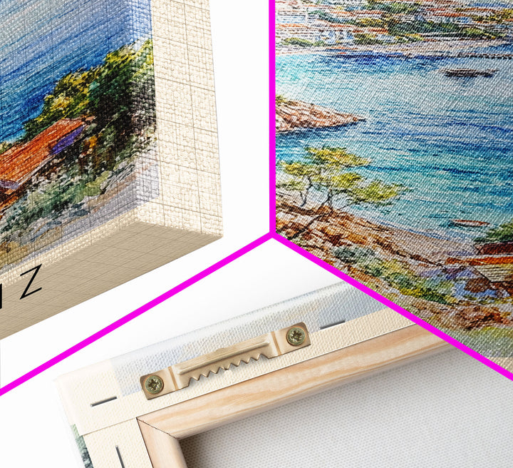 Ölüdeniz, Turkey Watercolor Print, Vacation Gift, Turkey Wall Art, Beach Painting, Beach Decor, Beach Or Lakehouse Art