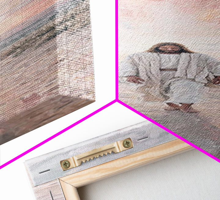 Radiant Walk – Framed Canvas Print – Skinny Art – Christian Wall Art – Christian Art Canvas – Jesus Painting – Christian Gift Ideas