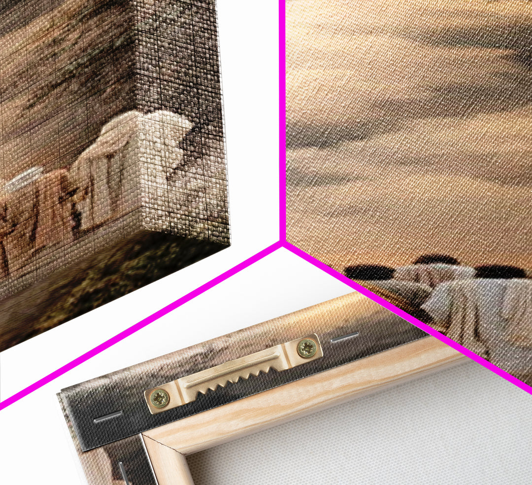 Path Of Disciples – Framed Canvas Print – Narrow Art – Christian Art Work – Christian Wall Art – Christian Gift Ideas – Christian Paintings