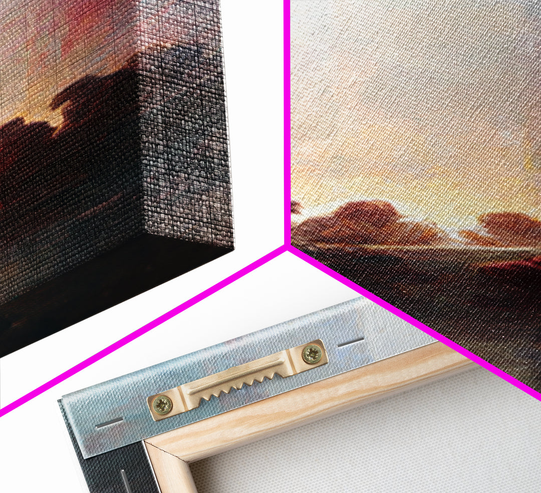 Upper Room Fire - Framed Canvas Print - Tall Narrow Wall Art - Christian Art - Jesus Painting - Christian Art Canvas - Christian Gift Ideas