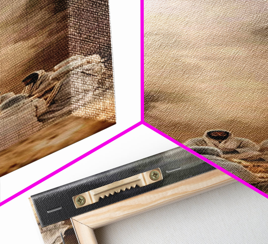 Desert Night Assembly - Framed Canvas Print - Skinny Art - Christian Art Canvas - Christian Wall Art - Jesus Painting - Christian Art