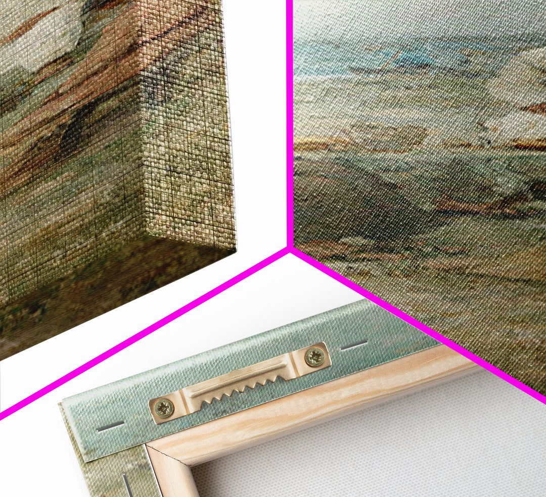 Shoreline Bread Blessing – Framed Canvas Print – Skinny Art – Christian Wall Art – Christian Art Canvas – Jesus Painting – Christmas Art –