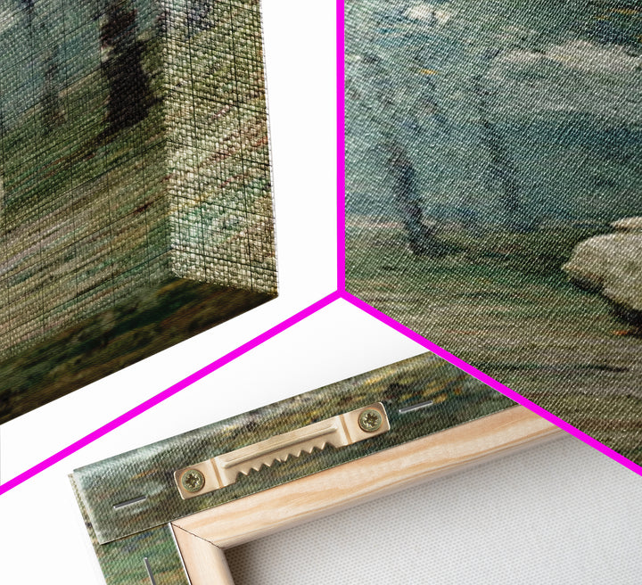 Stillness Of Eden - Framed Canvas Print - Christian Art Canvas - Jesus Painting - Narrow Art - Christian Wall Art