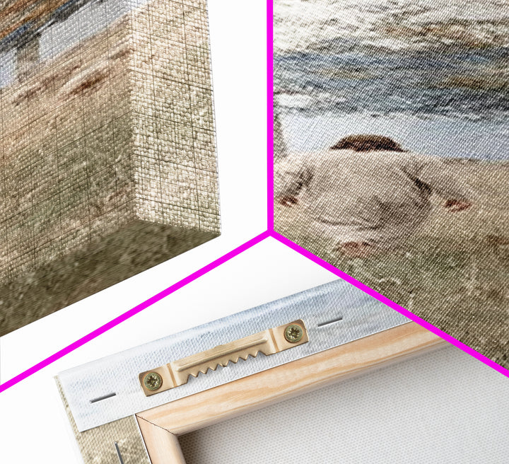 Fields Of Gentle Grace – Framed Canvas Print – Skinny Art – Christian Wall Art – Christian Art Canvas – Jesus Painting – Christian Art