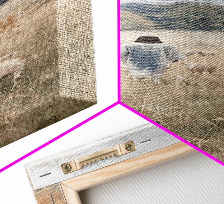 Meadow Of Light – Framed Canvas Print – Skinny Art – Christian Art Canvas – Christian Wall Art – Jesus Painting – Christmas Art