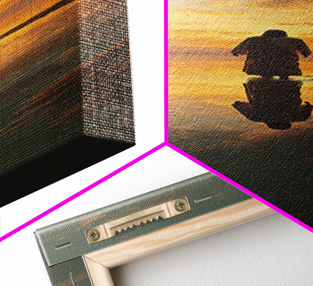 Sunset Of Promise – Framed Canvas Print – Tall Skinny Art Print – Christian Art Canvas – Jesus Painting – Christian Wall Art – Christmas Ar