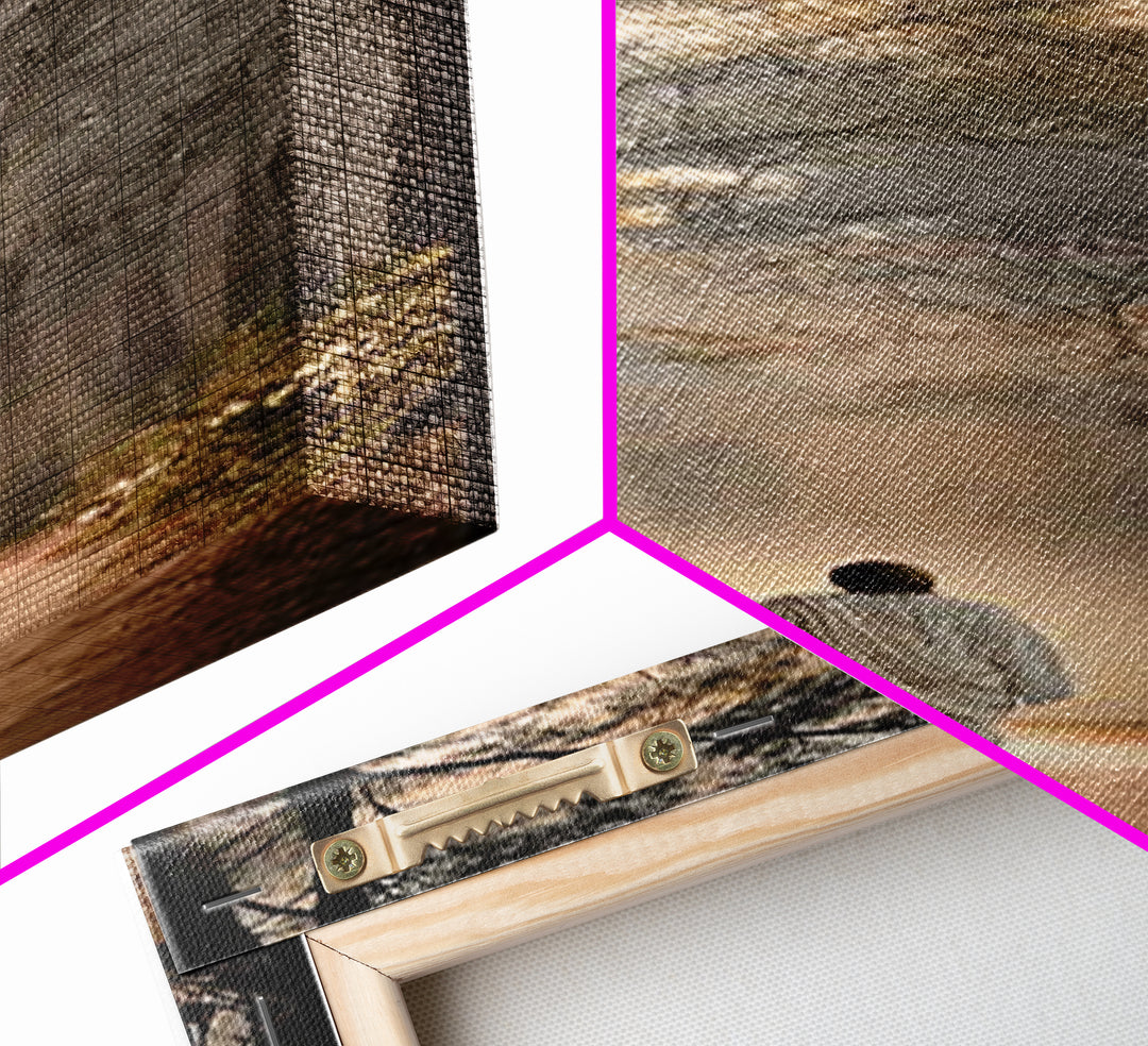 Path Of Light – Framed Canvas Print – Tall Narrow Wall Art – Christian Wall Art – Christian Art Canvas – Jesus Painting – Christian Decor