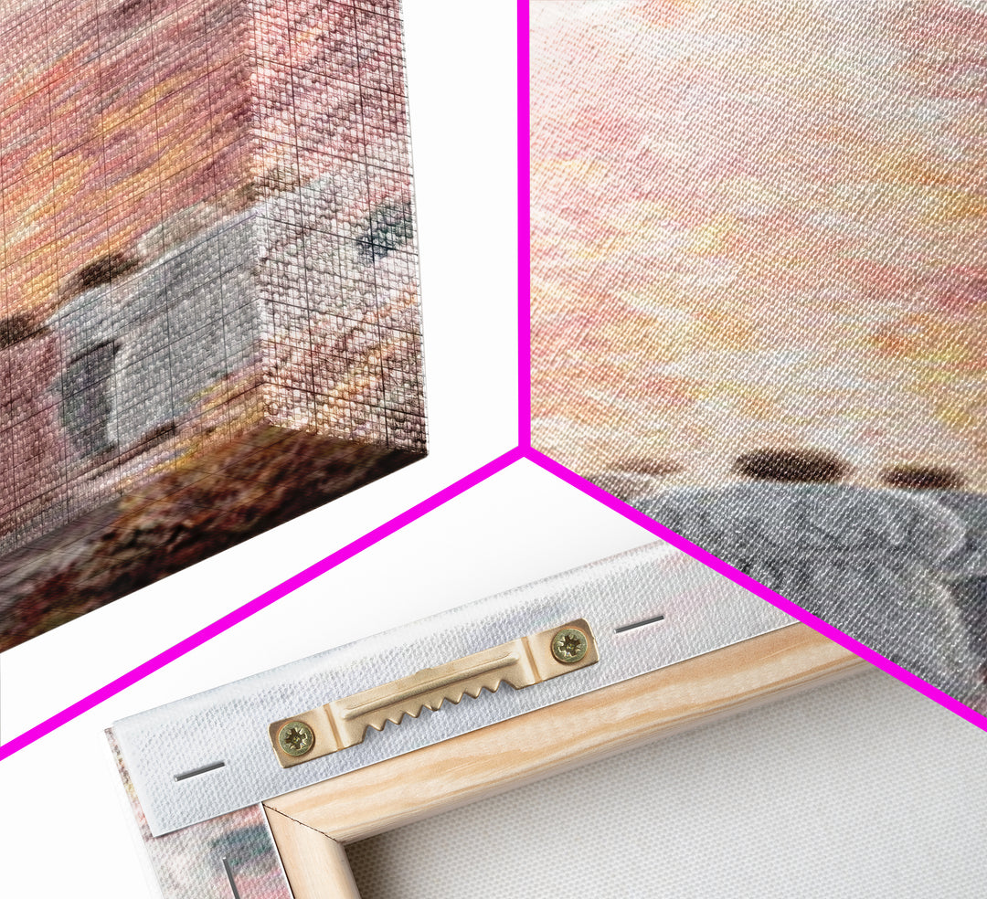 Flame Of Promise – Framed Canvas Print – Tall Skinny Art Print – Christian Art Canvas – Christian Wall Art – Jesus Painting – Modern Christ