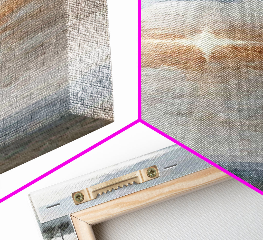 Horizon Star Glow – Framed Canvas Print – Tall Narrow Wall Art – Christian Art Canvas – Christian Wall Art – Modern Christian Art – Christm
