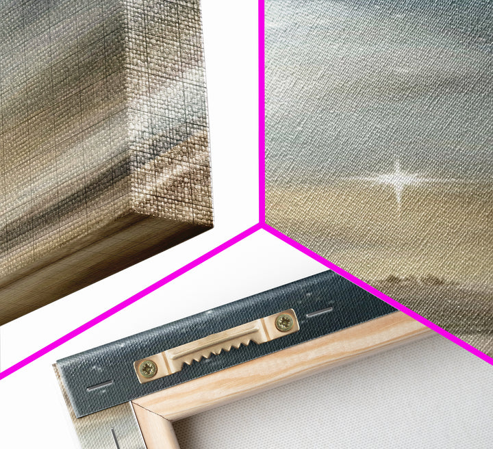 Holy Star Promise – Framed Canvas Print – Tall Skinny Art Print – Christian Art – Christian Art Canvas – Christmas Wall Art – Christian Chr