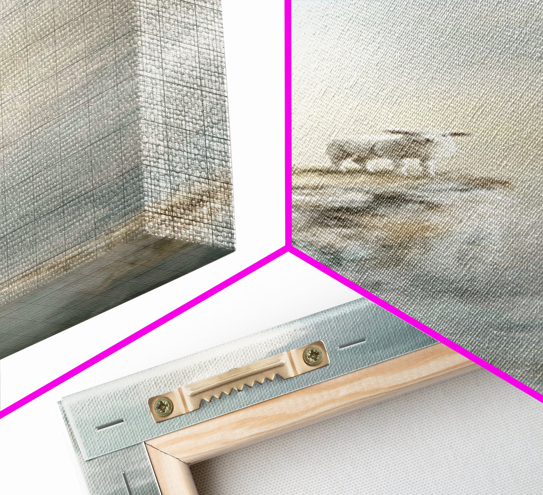 Heaven’s Quiet Watch – Framed Canvas Print – Christian Art – Christian Wall Art – Christian Art Canvas – Modern Christian Art – Tall Narrow