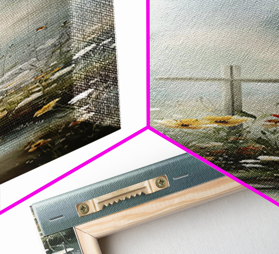 Garden Of Grace – Framed Canvas Print – Christian Wall Art – Christian Art Canvas – Jesus Painting – Tall Narrow Wall Art