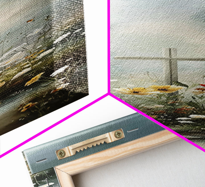Garden Of Grace – Framed Canvas Print – Christian Wall Art – Christian Art Canvas – Jesus Painting – Tall Narrow Wall Art