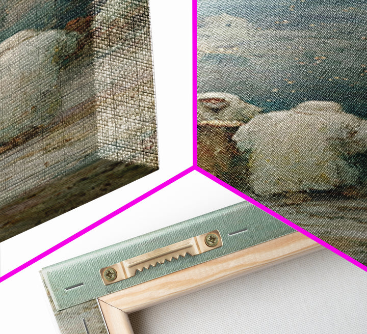 Bethlehem Pathway – Framed Canvas Print – Christian Christmas Art – Narrow Art – Christian Art Work – Christian Wall Art