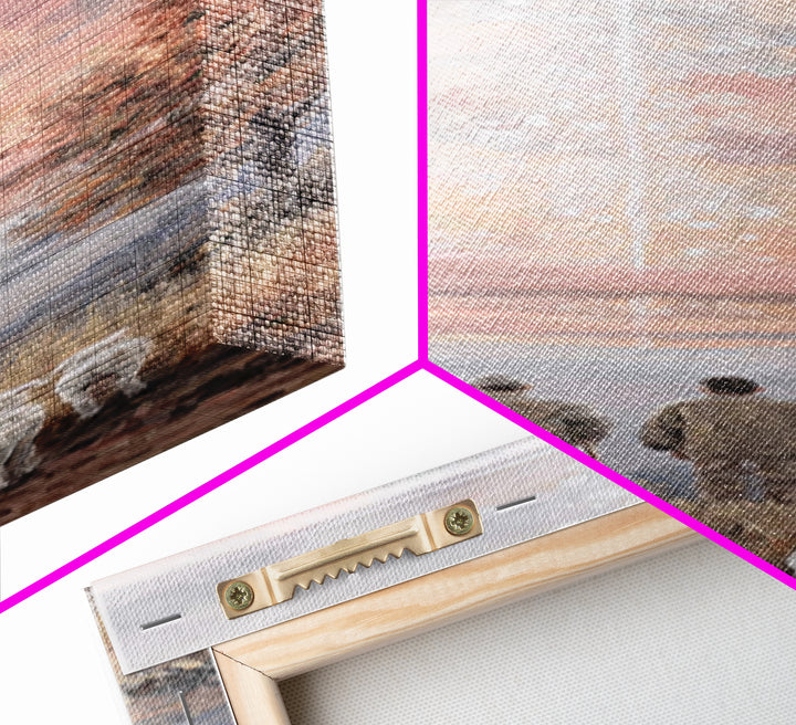 Eternal Dawn Star, Framed Canvas Print, Tall Skinny Art Print, Christian Christmas Art, Christian Art Print, Framed Christian Art, Vintage
