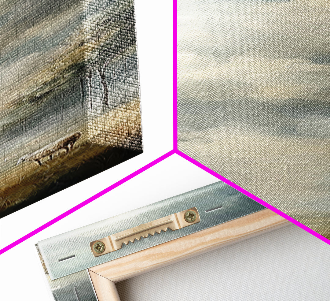 Crosslight Path – Framed Canvas Print – Narrow Art – Christian Art Canvas – Christian Wall Art – Modern Christian Art – Christmas Art – Chr