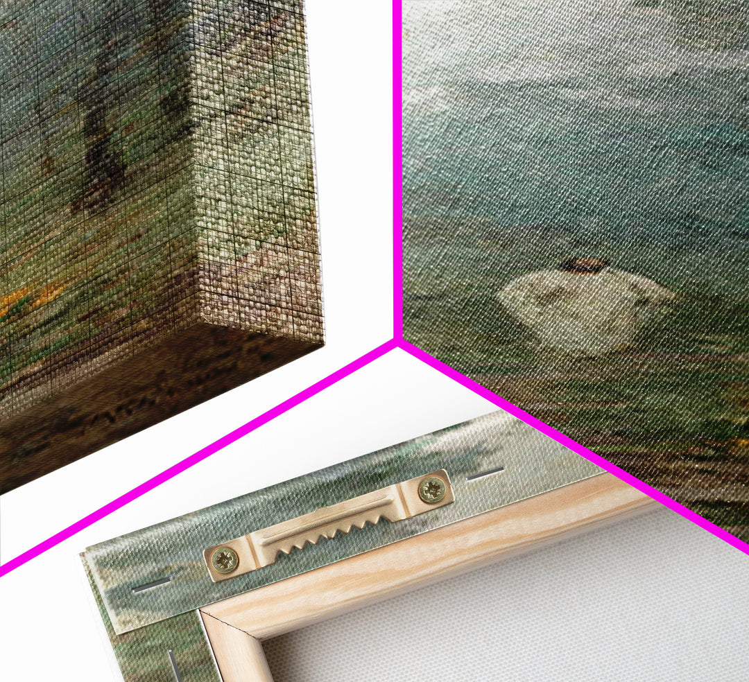 Pathway Of Peace – Framed Canvas Print – Christian Wall Art – Jesus Painting – Narrow Art – Christian Art Canvas – Christmas Art – Christia