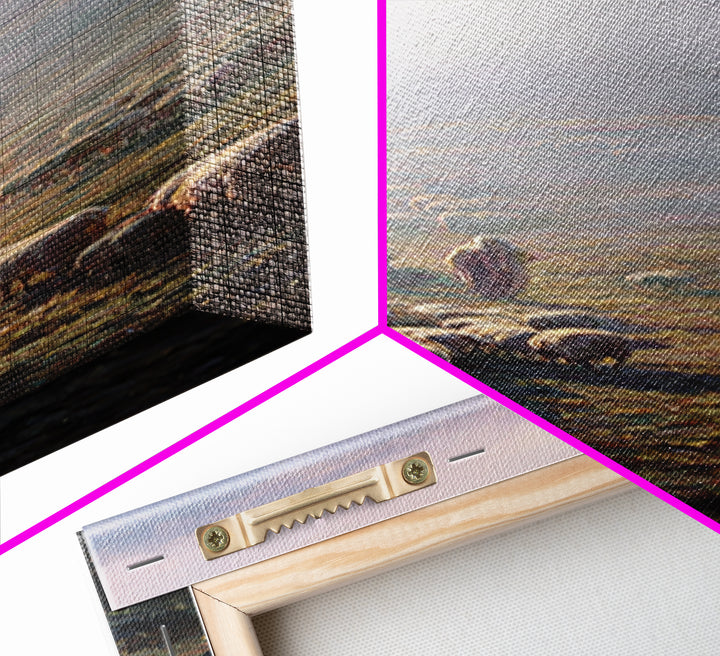 Morning Shepherd Light – Framed Canvas Print – Christian Art Canvas – Christian Wall Art – Christmas Art – Tall Narrow Wall Art – Christian