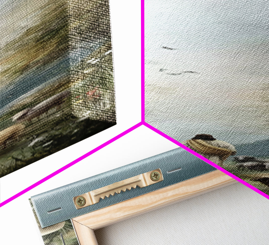 Graceful Shepherd Path, Framed Canvas Print, Christian Wall Art, Jesus Painting, Narrow Art, Christian Art Canvas, Christian Gift Ideas