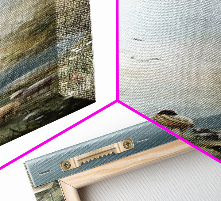Graceful Shepherd Path, Framed Canvas Print, Christian Wall Art, Jesus Painting, Narrow Art, Christian Art Canvas, Christian Gift Ideas
