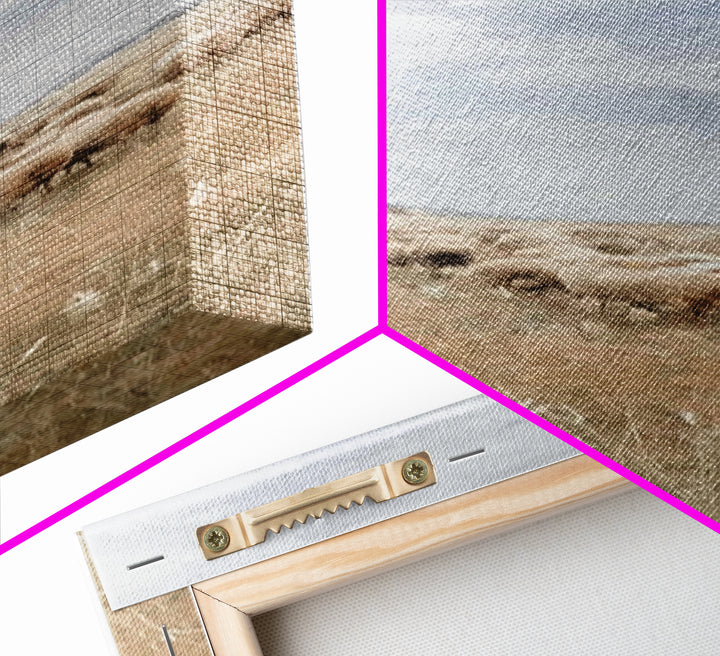 Pasture Of Grace – Framed Canvas Print – Tall Skinny Art Print – Christian Art – Christian Wall Art – Jesus Painting – Christian Christmas