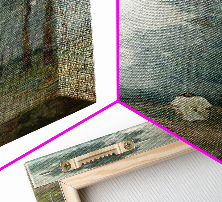 Morning Hope Trail | Framed Canvas Print | Christian Art | Christian Art Canvas | Narrow Art | Jesus Painting | Christian Christmas Art