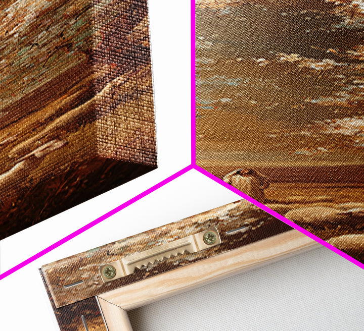 Fields Of Promise – Framed Canvas Print – Christian Wall Art – Christian Art Canvas – Tall Narrow Wall Art – Jesus Painting – Christian Gif
