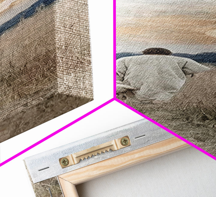 Shepherd’s Promise – Framed Canvas Print – Tall Skinny Art Print – Christian Wall Art – Jesus Painting – Christian Art Canvas – Christian G