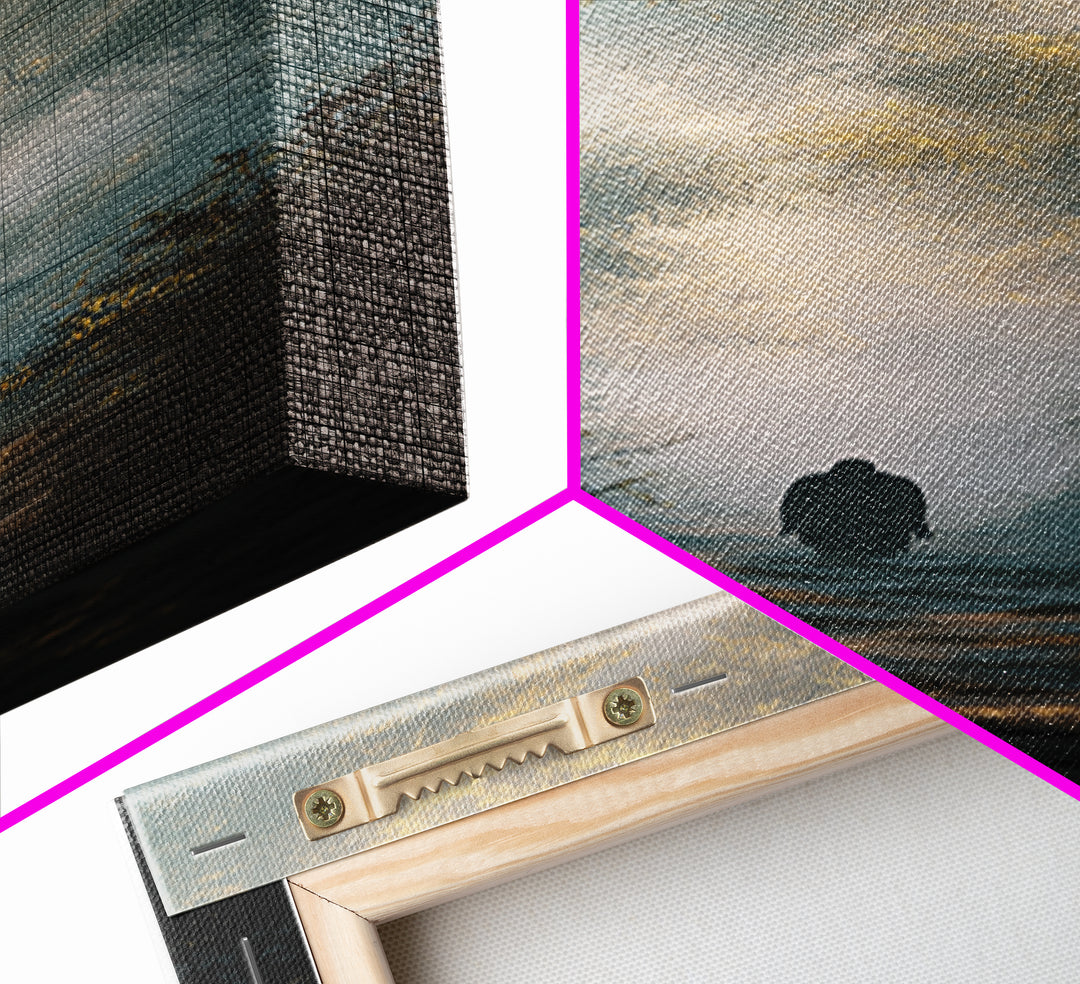 Path Of Grace – Framed Canvas Print – Tall Skinny Art Print – Christian Wall Art – Jesus Painting – Modern Christian Art – Christmas Art