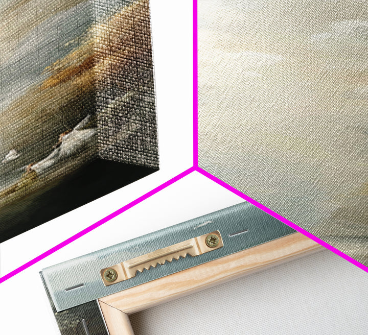 Peaceful Eden – Framed Canvas Print | Christian Decor | Christian Art Canvas | Subtle Christian Art | Tall Narrow Wall Art | Christian Wall