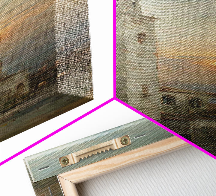 Twilight Cathedral Grace – Framed Canvas Print – Tall Skinny Art Print – Christian Christmas Art – Christian Art – Christian Wall Art – Jes