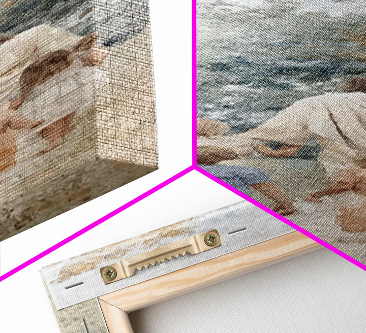 Guided By Christ – Framed Canvas Print – Skinny Art – Christian Art – Jesus Art Print – Christian Painting – Christian Wall Art