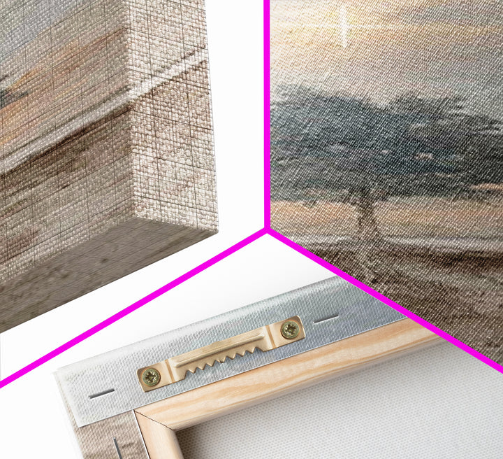 Cross Of Promise – Framed Canvas Print – Christian Art Canvas – Tall Narrow Wall Art – Christian Wall Art – Christian Christmas Art – Minim