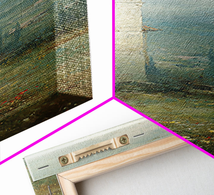 Hillside Sanctuary – Framed Canvas Print – Christian Art Canvas – Jesus Painting – Christian Wall Art – Christmas Art – Tall Narrow Wall Ar