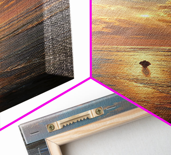 Sea Of Promise | Framed Canvas Print | Tall Narrow Wall Art | Jesus Painting | Christian Art Canvas | Christian Wall Art | Christian Gift