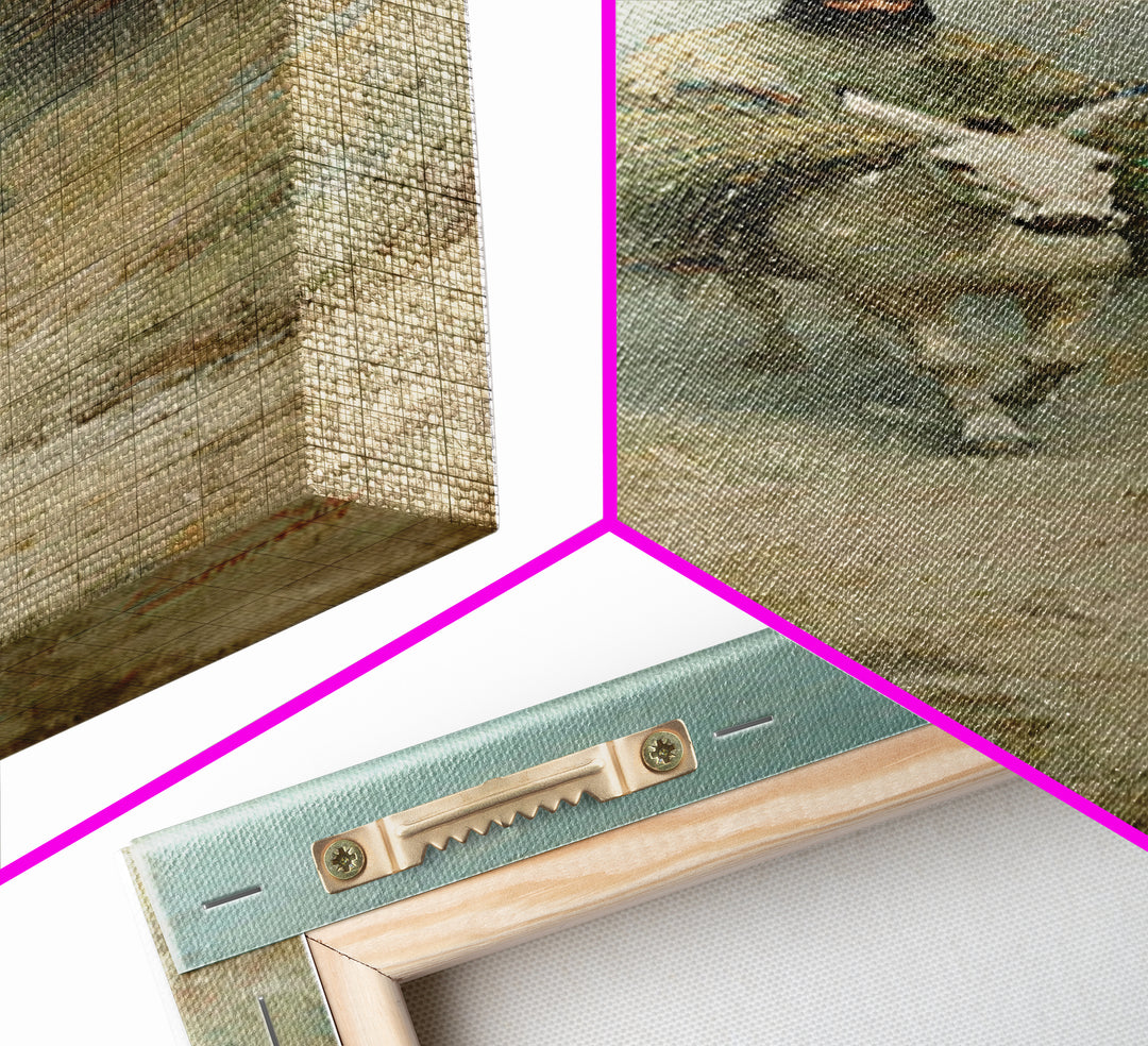 Triumphal Pathway – Framed Canvas Print – Christian Wall Art – Christian Art Print – Tall Skinny Art Print – Jesus Painting – Christian Art
