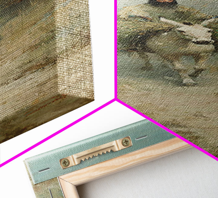 Triumphal Pathway – Framed Canvas Print – Christian Wall Art – Christian Art Print – Tall Skinny Art Print – Jesus Painting – Christian Art