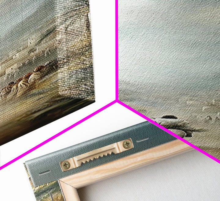 Entrance Of Peace – Framed Canvas Print – Christian Art – Christian Wall Art – Narrow Art – Jesus Painting – Christian Art Canvas
