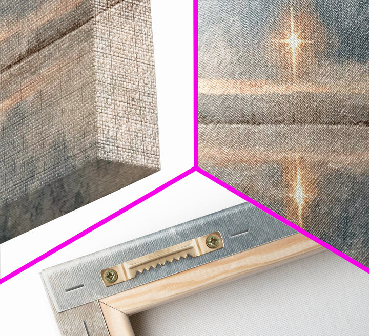 The Guiding Star – Framed Canvas Print – Christian Wall Art – Christian Art Canvas – Jesus Painting – Christian Christmas Art – Art Prints