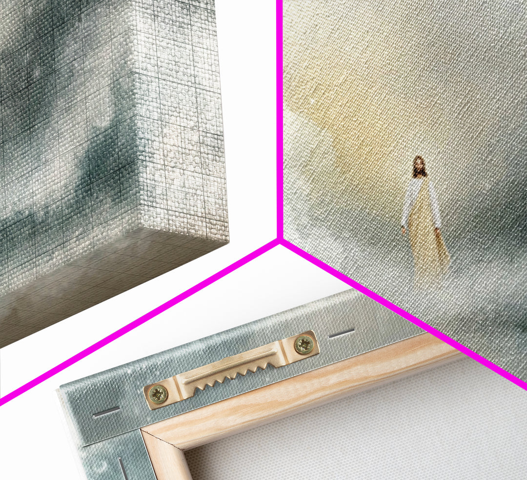 Celestial Hope, Framed Canvas Print, Christian Art Canvas, Jesus Painting, Christmas Art, Christian Wall Art, Unique Christian Art