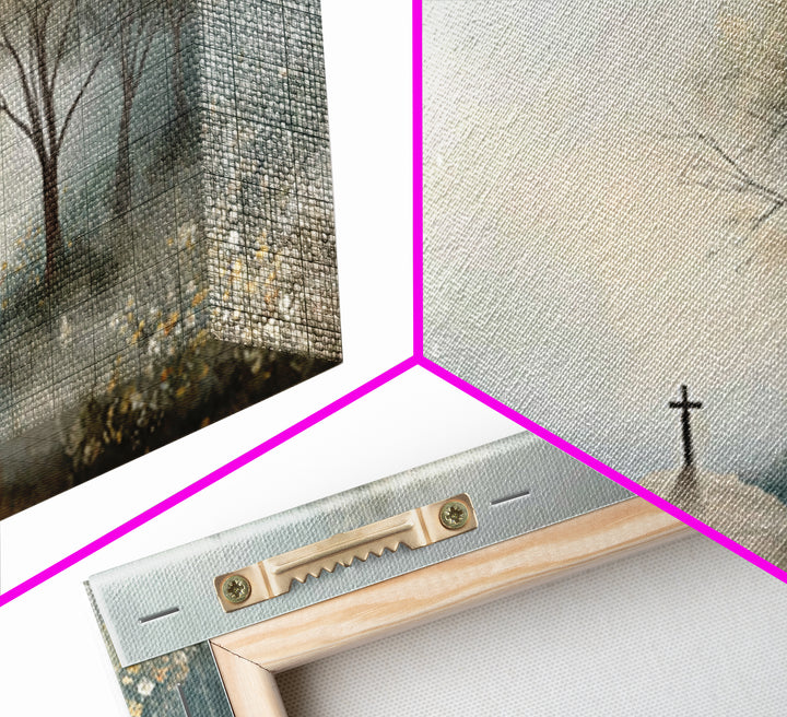 Crossroad Of Hope – Framed Canvas Print – Christian Wall Art – Christian Art Canvas – Christian Art Work – Moody Christian Art – Christian