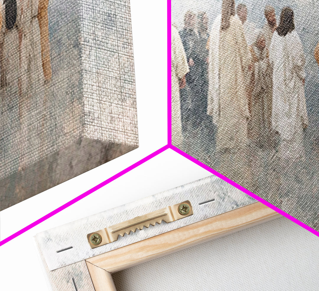 Cloudborne Fellowship – Framed Canvas Print – Jesus Painting – Christian Art – Christian Canvas – Christian Gift Ideas – Christian Wall Art