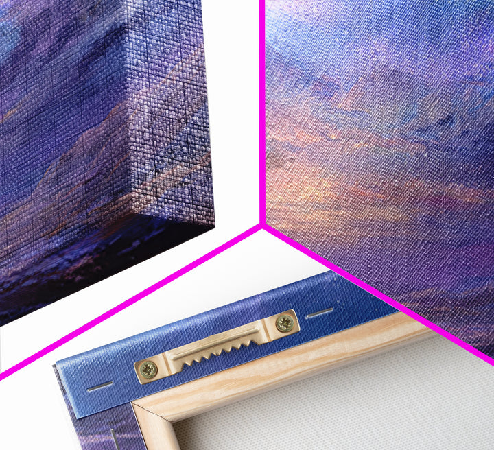Heavens of Promise, Framed Canvas Print, Christian Art Prints, Christmas Wall Art, Christian Christmas Art, Christian Painting, Modern Chri