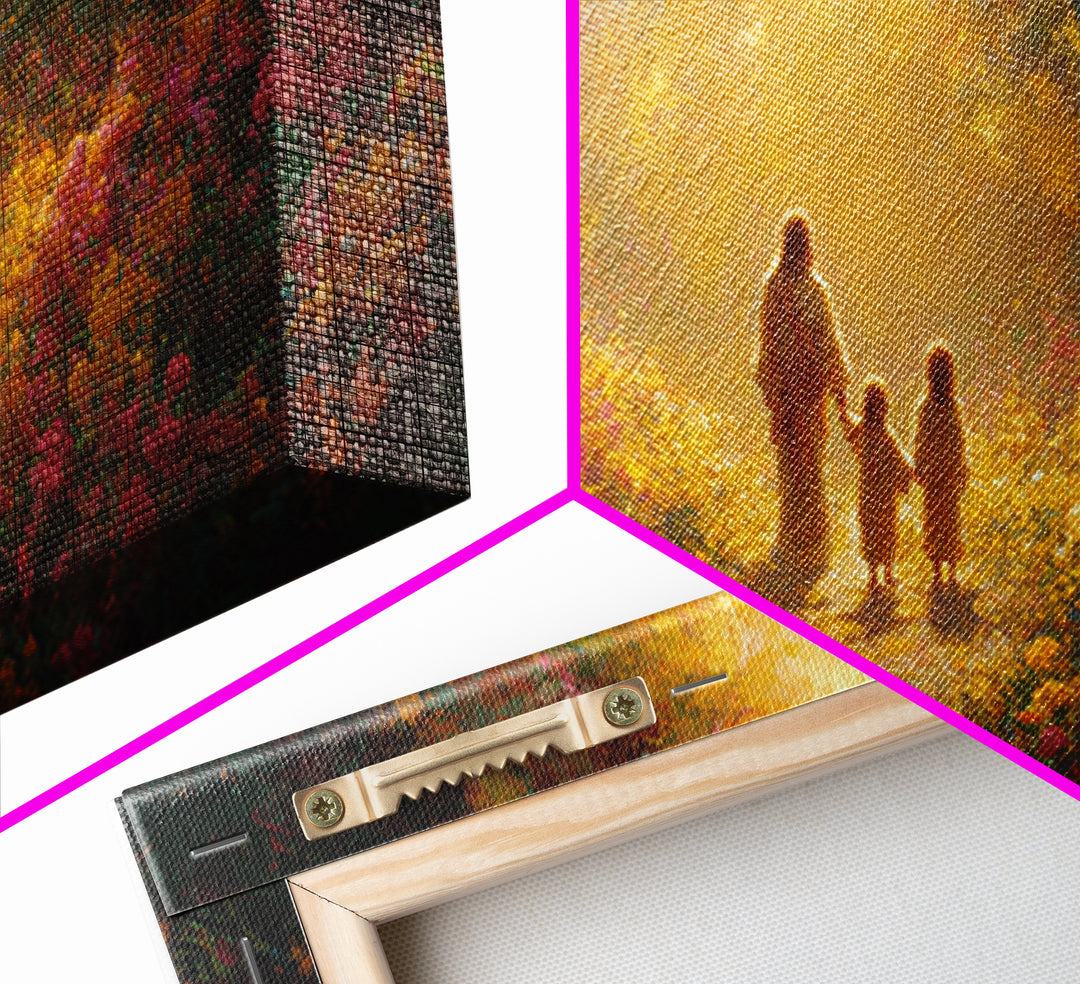 Garden of Glory, Framed Canvas Print, Christian Art, Jesus Painting, Christian Wall Art, Christian Art Canvas, Christian Gift Ideas