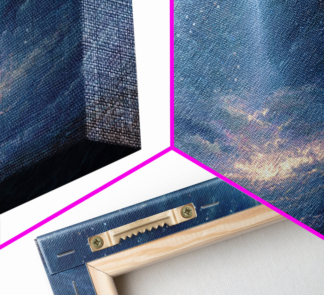 Star Of Wonder – Framed Canvas Print – Christian Wall Art – Christian Art Canvas – Blue Christian Art – Christian Christmas Art