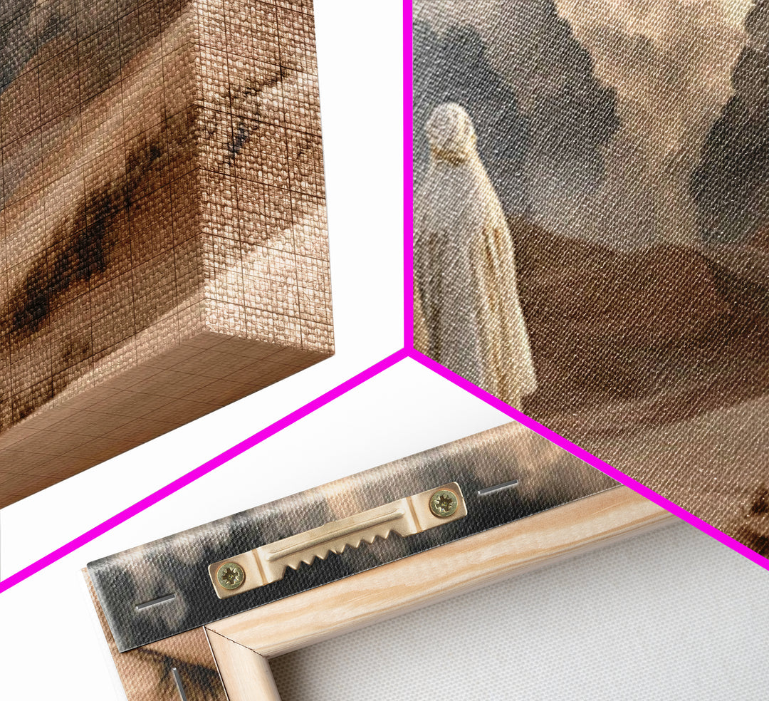 Desert Journey | Framed Canvas Print | Christian Wall Art | Christian Art Canvas | Moody Christian Art | Christian Painting | Christian Dec