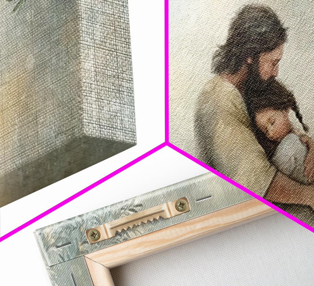 Olive Garden Peace | Framed Canvas Print | Christian Art Print | Jesus Painting Canvas | Christian Christmas Decor | Large Christian Art
