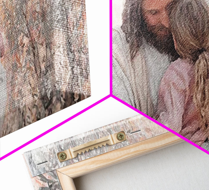 Garden Of Light – Framed Canvas Print – Jesus Painting – Christian Art Canvas – Christian Wall Art – Subtle Christian Art
