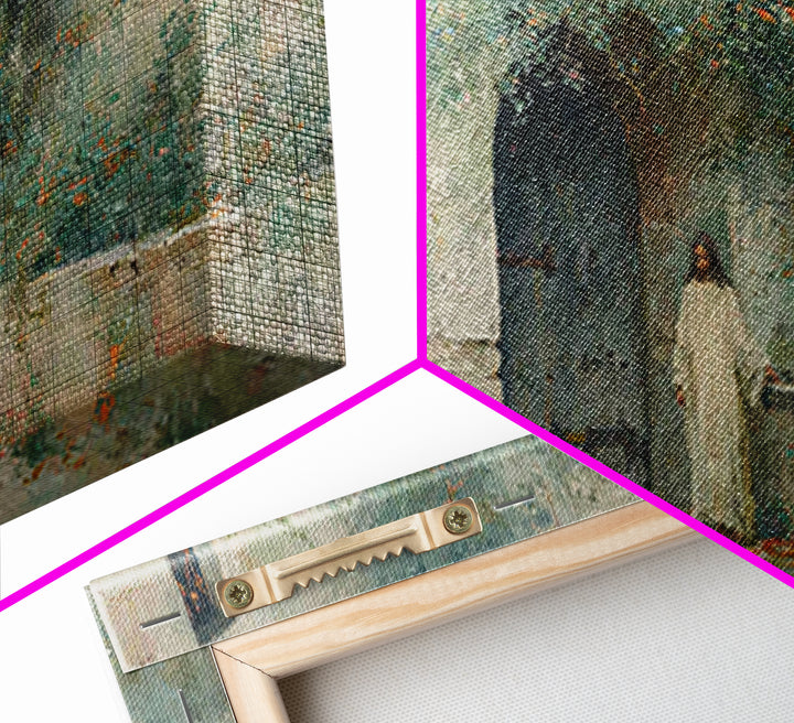 Quiet Calling, Framed Canvas Print, Christian Wall Art, Christian Art Canvas, Jesus Painting, Moody Christian Art, Christian Home Decor