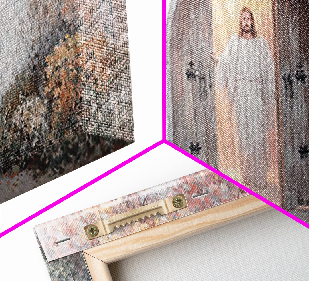 Autumn Gate Light | Framed Canvas Print | Christian Wall Art | Jesus Painting | Christian Art Canvas | Christian Christmas Art | Christian